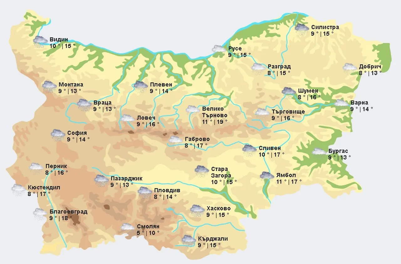 Времето на 28 март 2025 г.