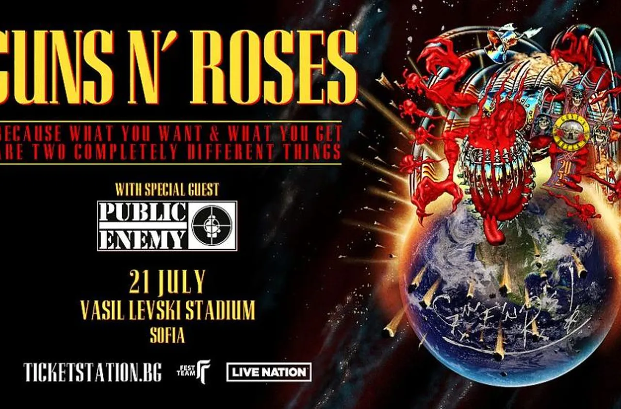 Рок легендите Guns N’ Roses идват в България