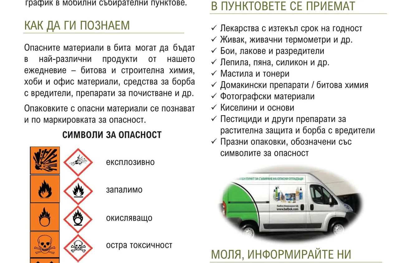 Община Благоевград се включва в кампанията за събиране на опасни отпадъци от домакинствата