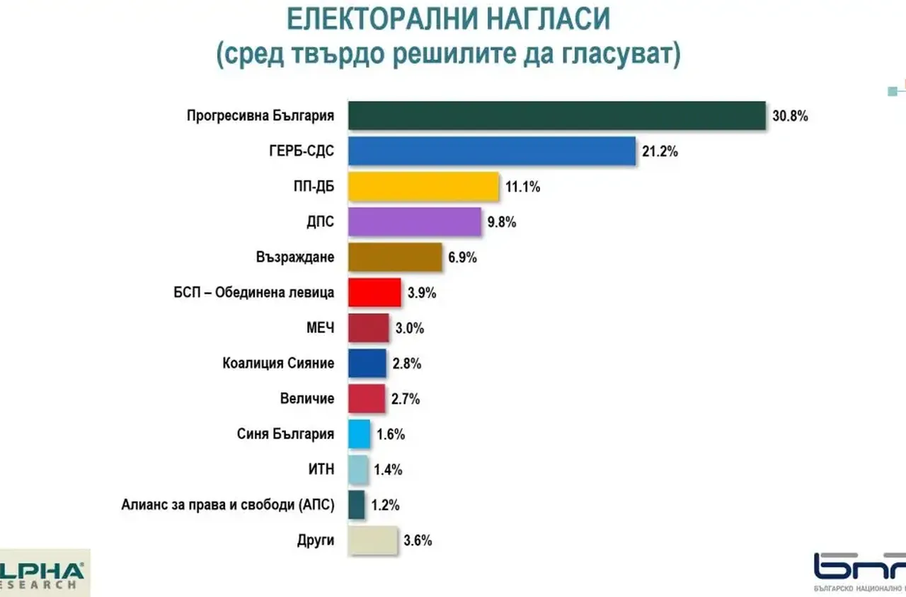"Алфа Рисърч": Пет политически партии влизат в парламента, а една е под чертата