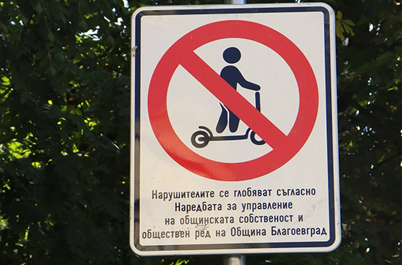В Благоевград поставят табели за забрана за движение на ел. тротинетки
