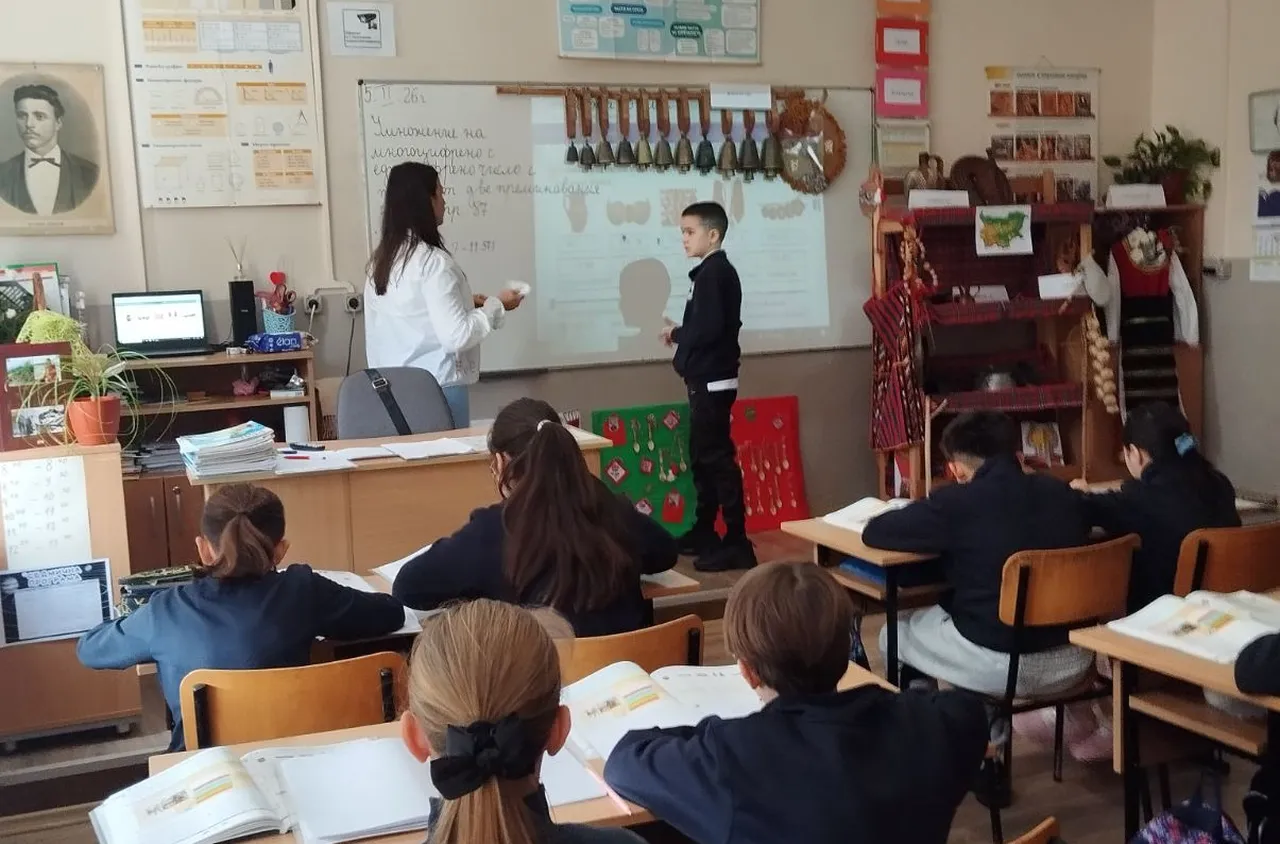 Открит урок по математика съчета знания и български традиции в Кресна
