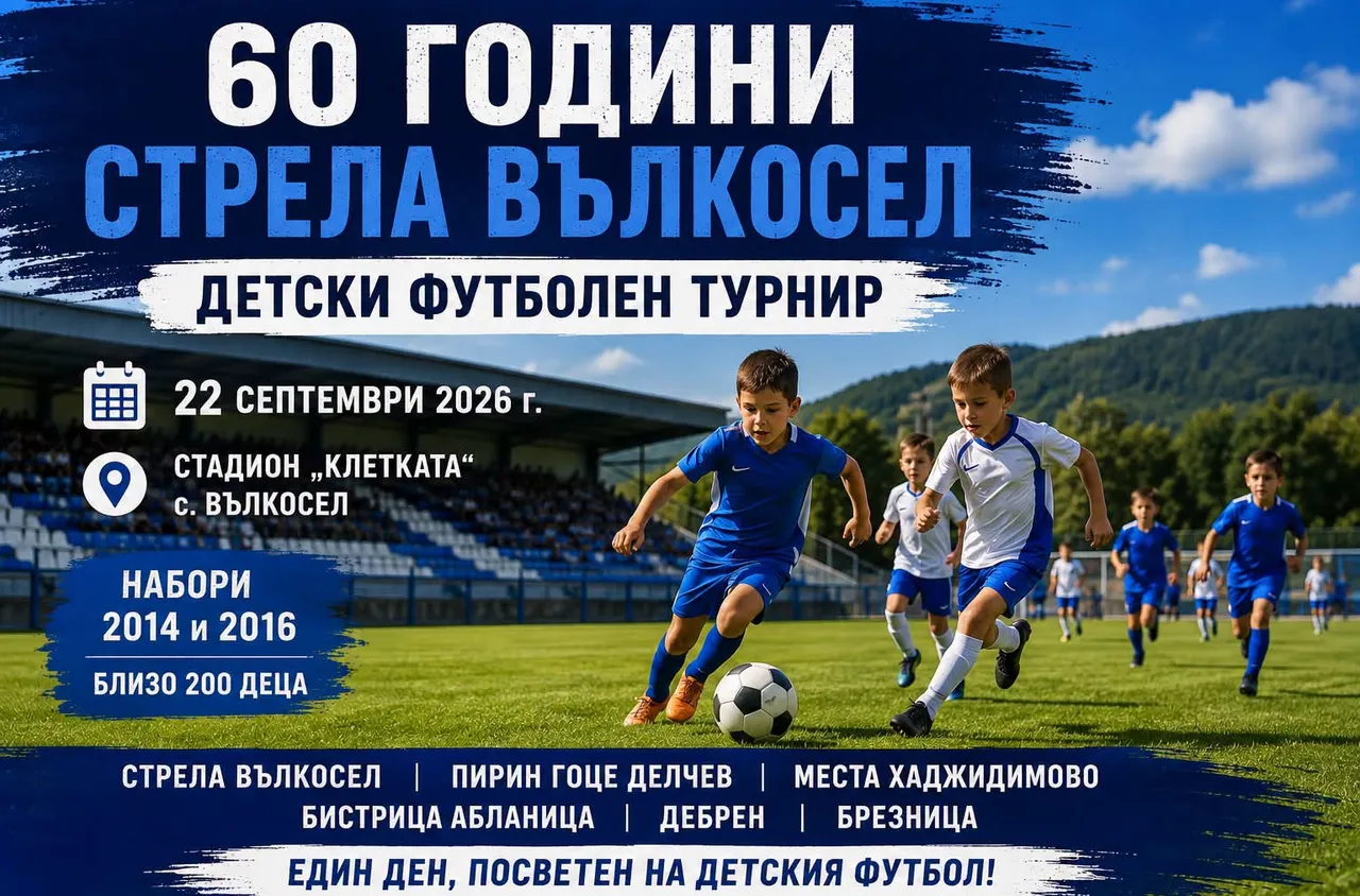 Вълкосел ще събере близо 200 деца на футболен турнир