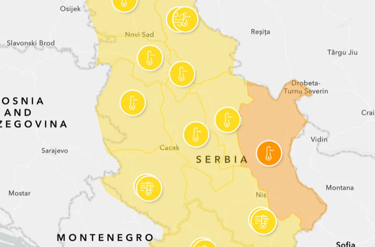 Жълт и оранжев код за студено време в Сърбия