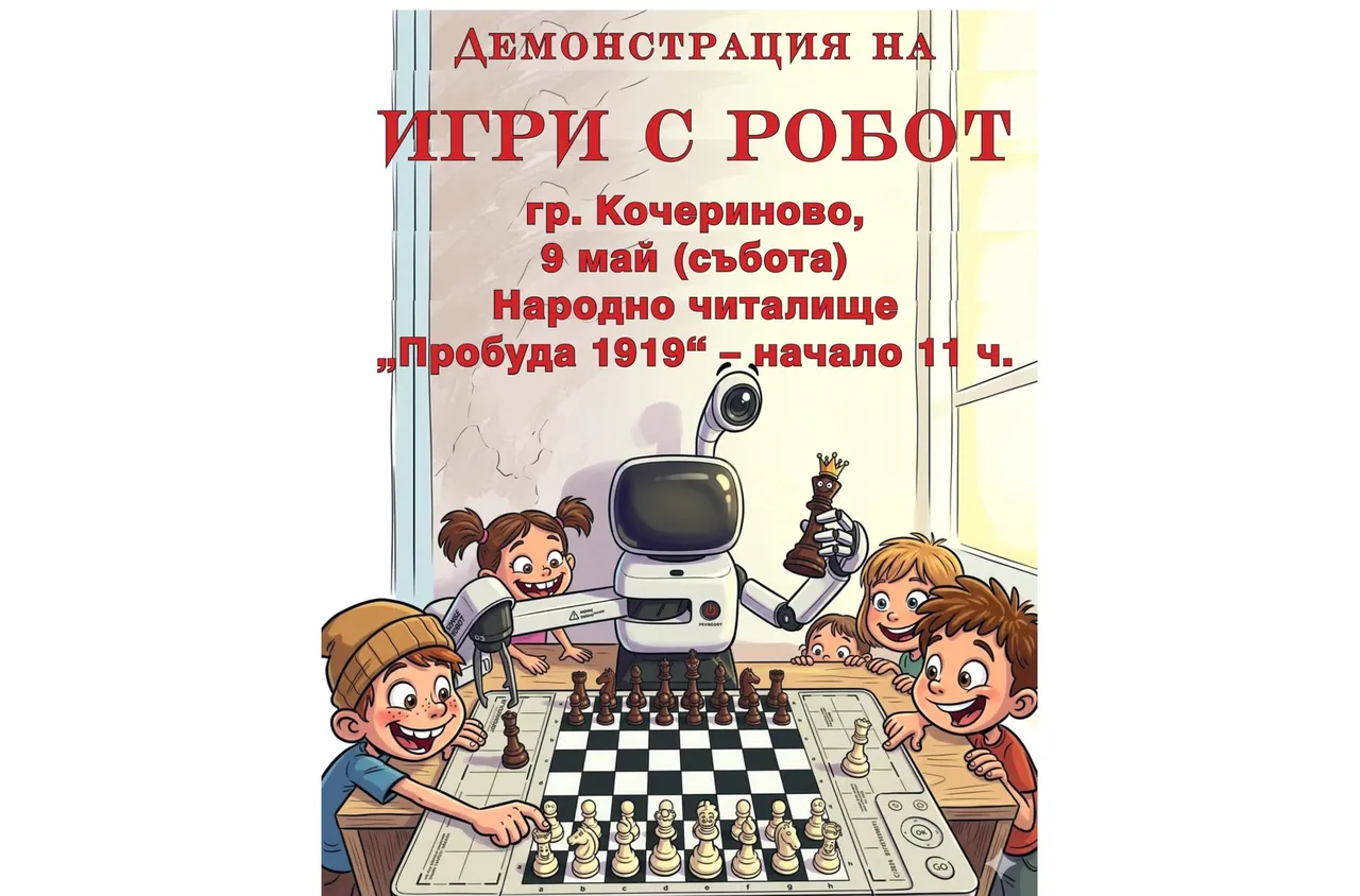 Робот предизвиква деца и възрастни в Кочериново