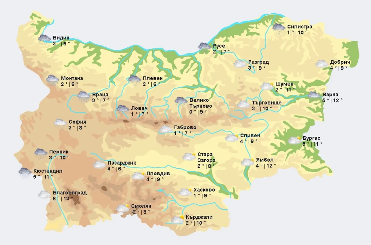 Времето на 06 декември 2024 г.